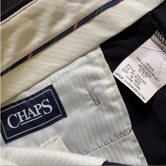 🎩 Chaps Boys Size 18 Black Dress Pants - Picture 6 of 7